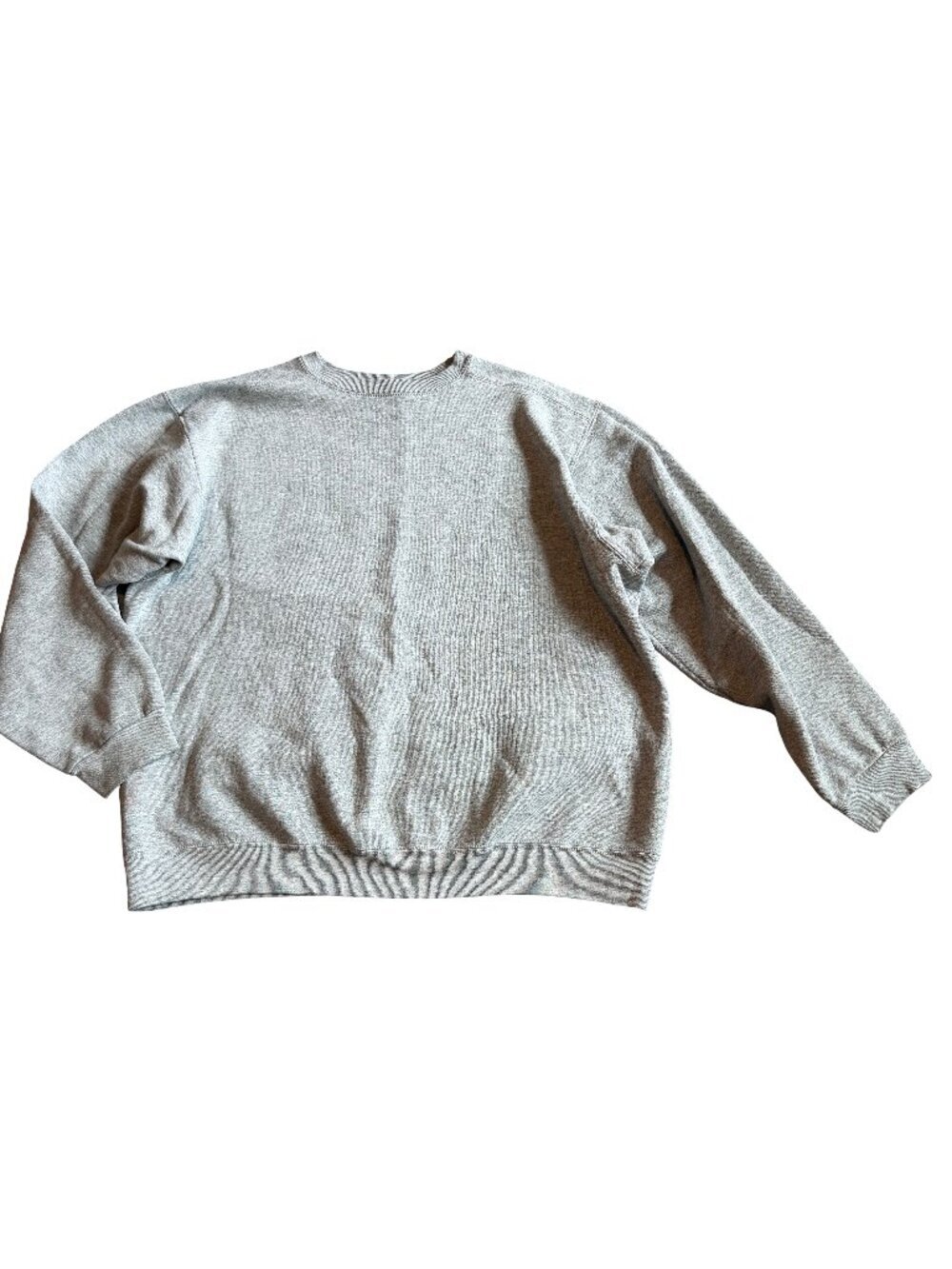 Wilson Classic Grey Pullover Crew Neck Sweater Neutral Comfy Lounge Size XL Mens